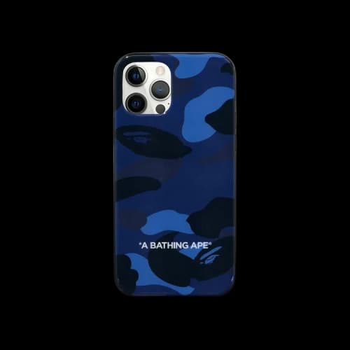 BAPE Color Camo iPhone 12/12 Pro Case 'Navy'