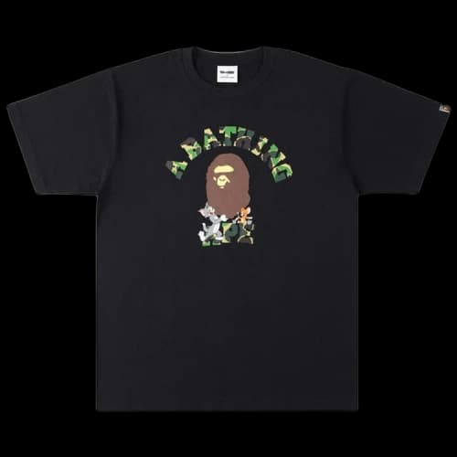 BAPE x Tom & Jerry College T-Shirt 'Black'