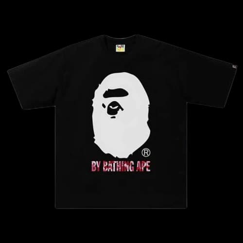 BAPE ABC Camo RLX Tee 'Black/Pink'