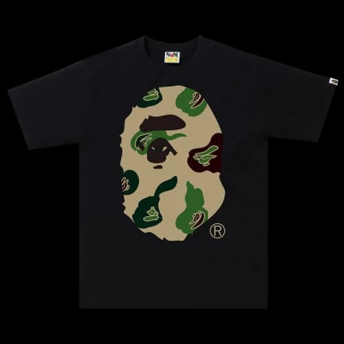 BAPE Def Camo Big Ape Head Tee 'Black/Beige'