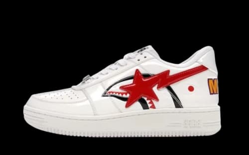 A Bathing Ape Bape Sta Low Shark White