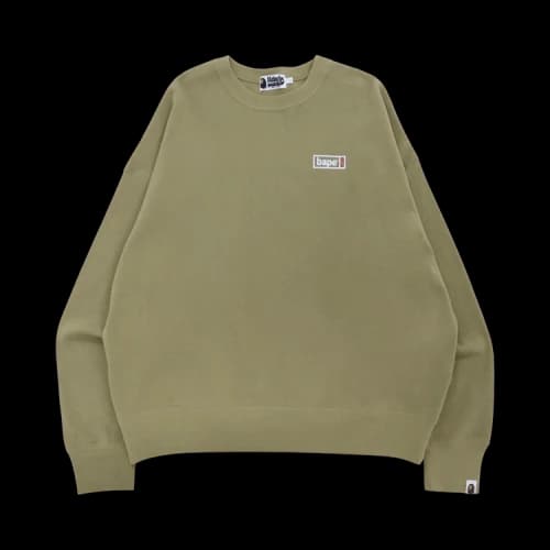 BAPE Big Ape Head Digital Mosaic Loose Fit Crewneck 'Charcoal'