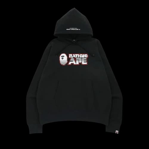 BAPE Bathing Ape Loose Fit Pullover Hoodie 'Charcoal'