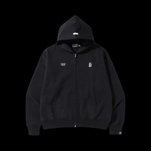 BAPE Ursus Loose Fit Zip Up Hoodie 'Black'