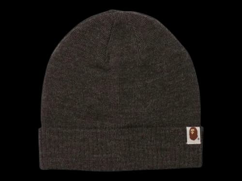 BAPE A Bathing Ape 2Way Knit Cap Gray/Charcoal