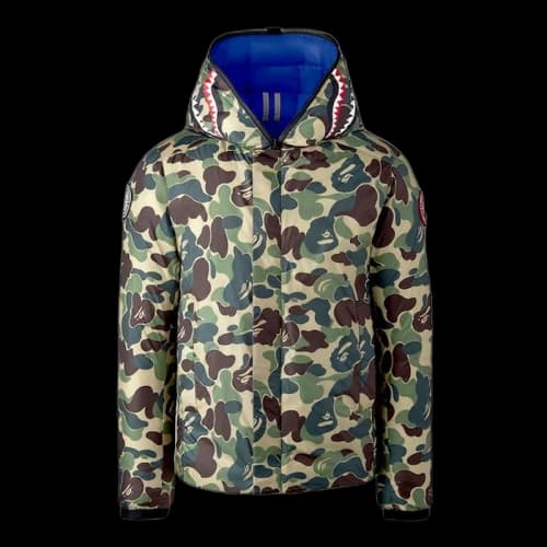 BAPE x Canada Goose x Concepts Crofton Shark Hoodie Blue/ABC Camo