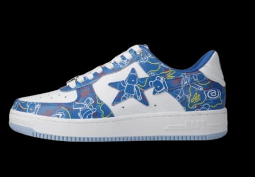 Medicom Toy x Bapesta Low M2 'Be@r Camo - Blue'