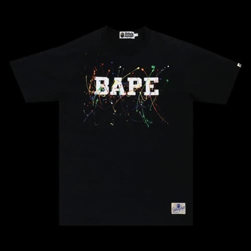 BAPE Paint Splatter Tee 'Black'