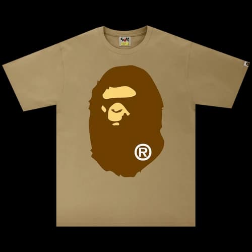 BAPE Big Ape Head Tee 'Beige'