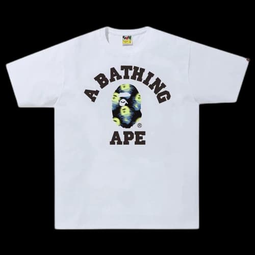 BAPE Storm College Tee 'White/Black'