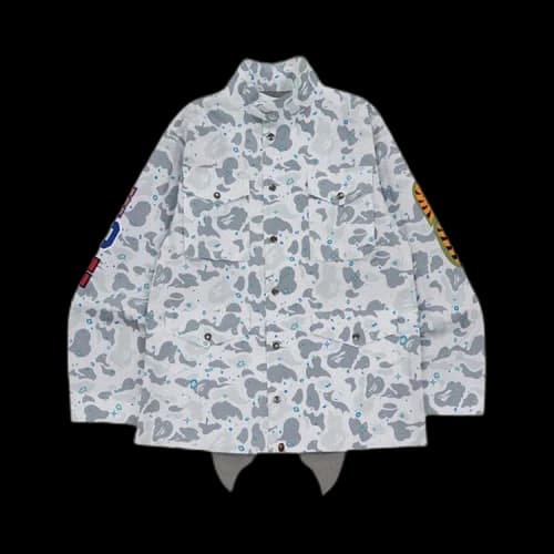BAPE Space Camo Shark M-65 'White'