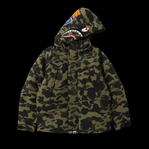 BAPE 1st Camo Down Jacket 'Green'