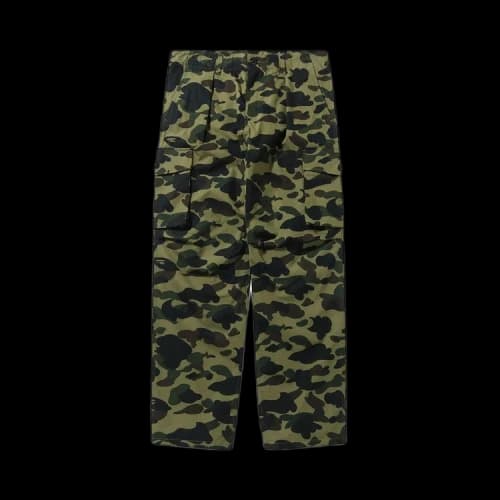 BAPE 1st Camo Wide Fit 6 Pocket Pants 'Green'