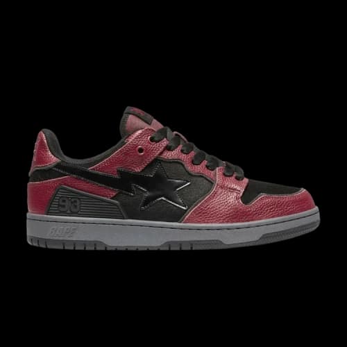 BAPE Sk8 Sta 'Black Red' (Women's)