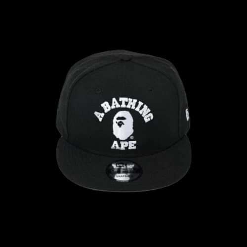 BAPE College New Era Snap Back Cap 'Black'