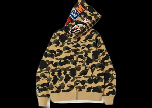 BAPE 1st Camo Shark Full Zip Hoodie Hoodie (FW22) Green