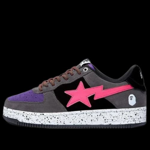 A BATHING APE Bape Sta 'Dark Grey Purple Pink'