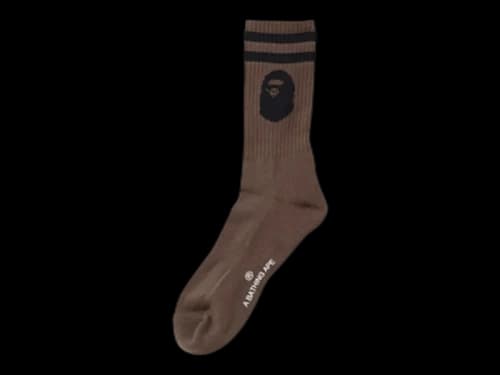 BAPE Ape Head Socks (FW23) Brown