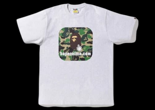 BAPE ABC Camo Online Exclusive Tee Grey