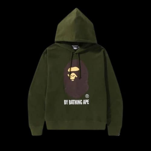 BAPE Online Exclusive Relaxed Fit Pullover Hoodie 'Olive Drab'