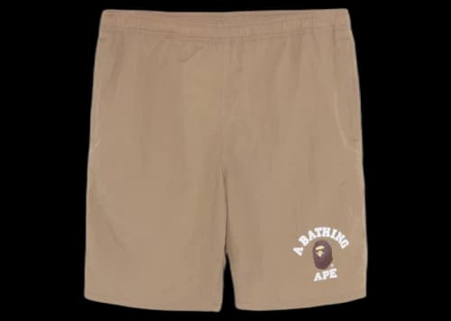 BAPE College Beach Online Exclusive Shorts Beige