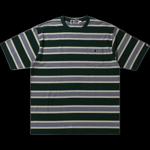 BAPE Hoop One Point Relaxed Fit Tee 'Green'