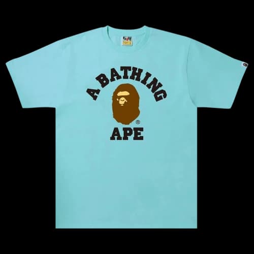 BAPE College Tee 'Blue/Sax'