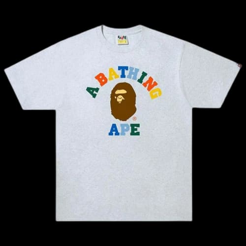 BAPE Ape Head One Point Tee 'Grey'