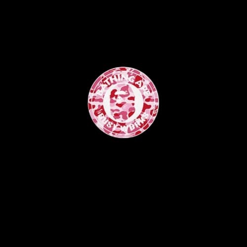 BAPE ABC Camo Busy Works Tee 'Black/Pink'