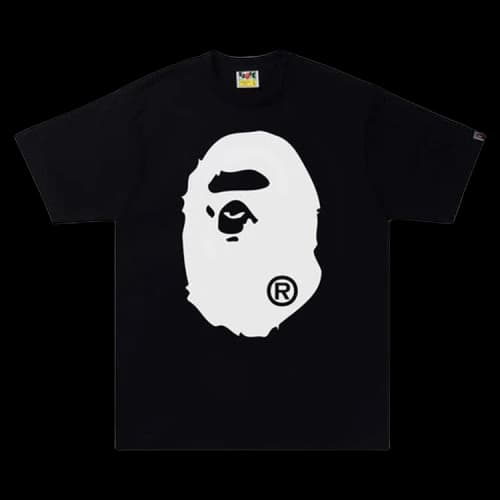 BAPE Bicolor Big Ape Head Tee 'Black'