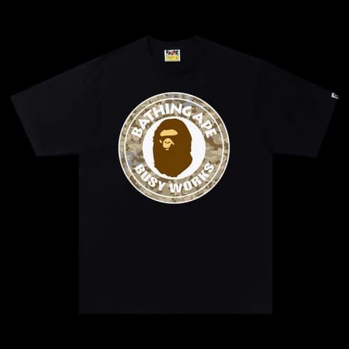 BAPE Sand Camo Busy Works Tee 'Black/Beige'