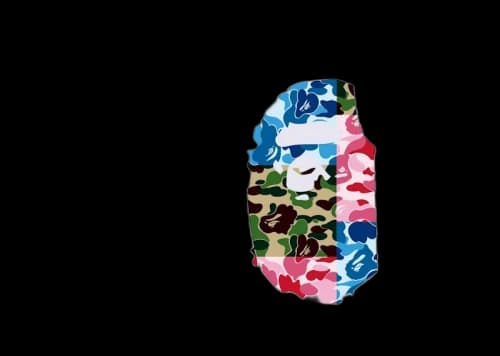 BAPE ABC Camo Crazy Side Big Ape Head Tee White