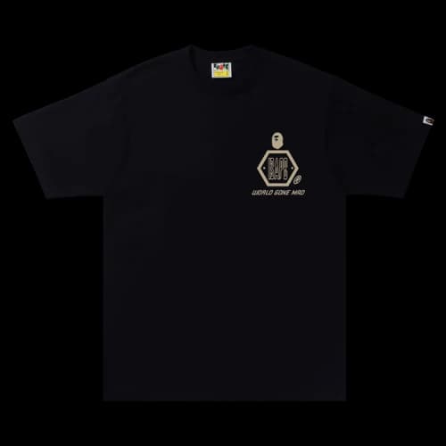 BAPE Sand Camo Mad Face Tee 'White/Beige'
