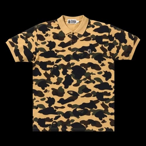 BAPE 1st Camo One Point Polo 'Yellow'