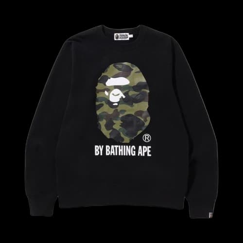 BAPE 1st Camo By Bathing Ape Crewneck 'Black'
