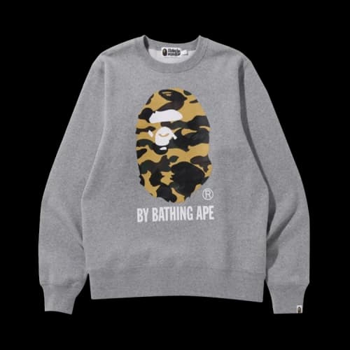 BAPE 1st Camo By Bathing Ape Crewneck 'Grey'