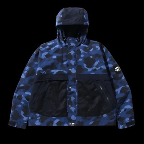 BAPE Color Camo Relaxed Fit Hoodie Jacket 'Navy'