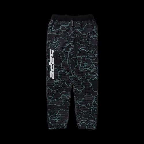 BAPE Text Code Camo Sweatpants 'Black'