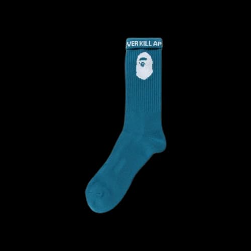 BAPE Ape Head Socks 'Blue'