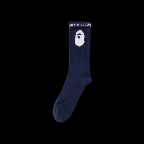 BAPE Ape Head Socks 'Navy'