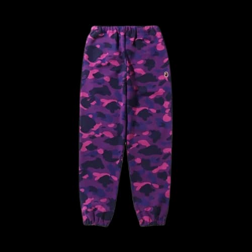 BAPE Color Camo Oversized Sweat Pants 'Purple'