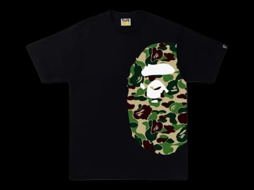 BAPE ABC Camo Side Big Ape Head Tee (FW25) Black/Green