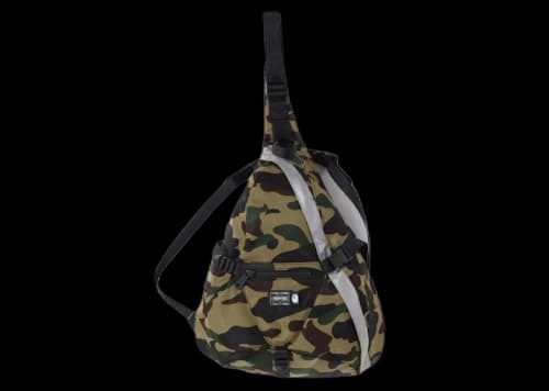 BAPE x Porter 1st Camo One Shoulder Bag (FW23) Green