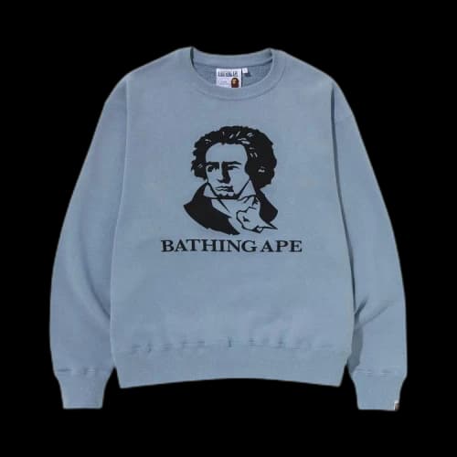 BAPE Classic Bathing Ape Relaxed Fit Crewneck 'Sax'