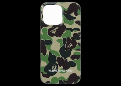 BAPE ABC Camo iPhone 14 Pro Max Case Green