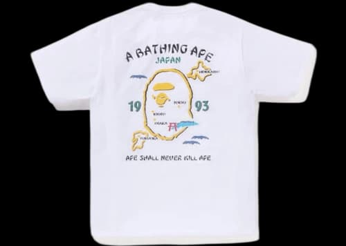 BAPE Japan Exclusive Japan Souvenir #2 Tee White