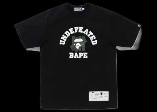 BAPE x Undefeated College Tee (FW22) Black