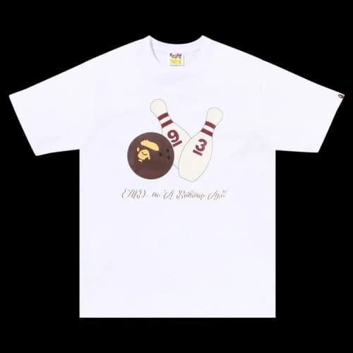 BAPE x End. Bowling Tee #1 'White'