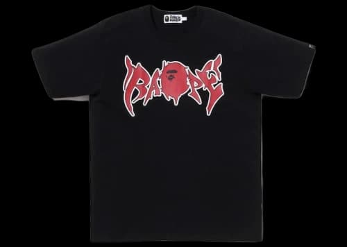 BAPE Graffiti Tee Black Red