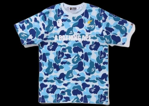 BAPE Big ABC Camo A Bathing Ape Tee Blue